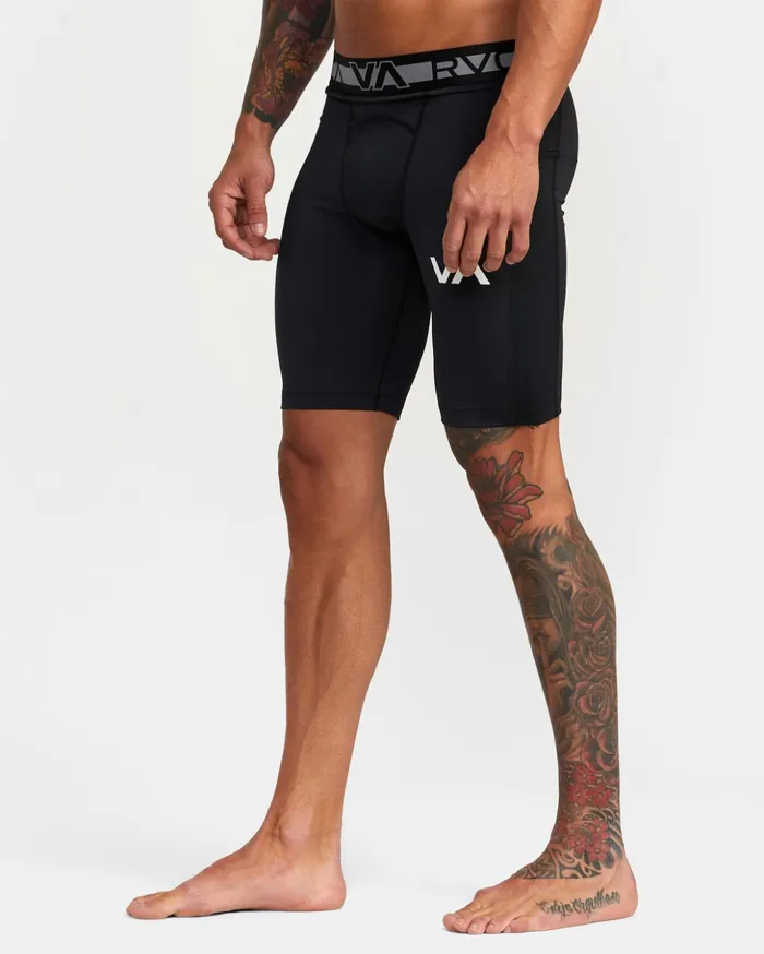 RVCA Athletic Shorts Compression Training Shorts Black 8211 Men
