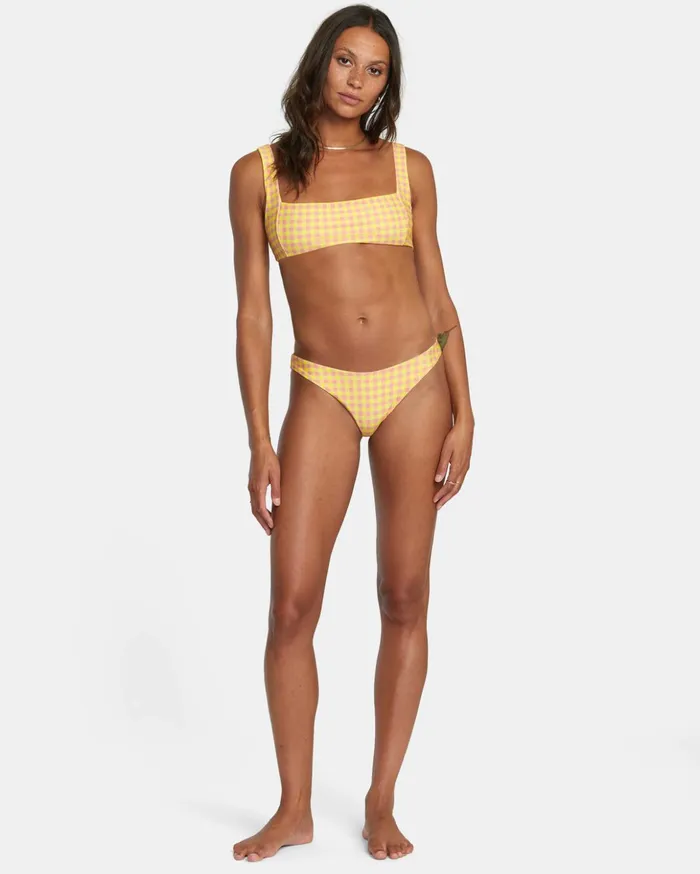 RVCA Bikini Tops Sunkissed Square Bralette Bikini Top Lilikoi 8211 Women