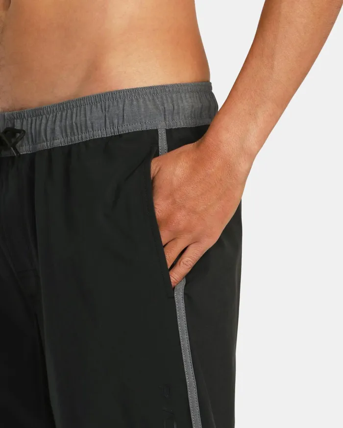 RVCA Boardshorts Eastern Plus Elastic Waist Boardshorts 17034 Black 8211 Men RVCA Boardshorts Eastern Plus Elastic Waist Boardshorts 17034 Black 8211 Men