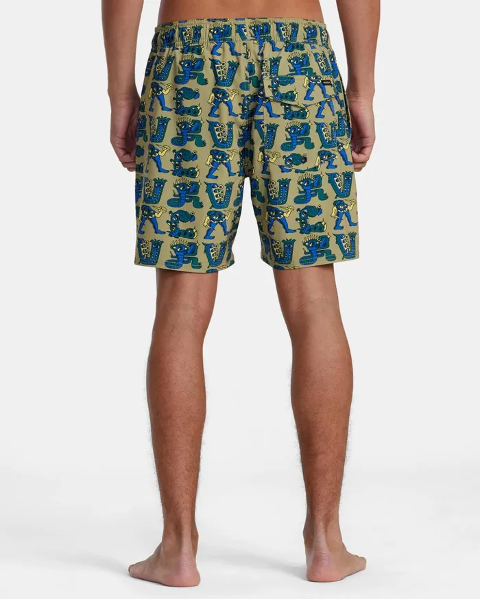 RVCA Boardshorts Elastic Waist Boardshorts 17034 Avocado 8211 Men