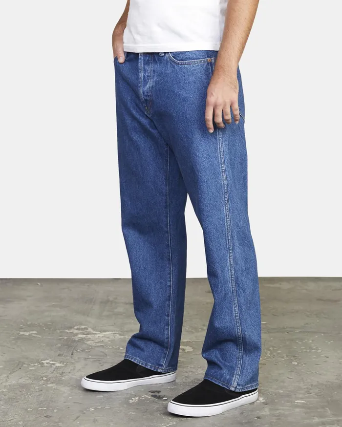 RVCA Denim Americana Relaxed Fit Denim Jeans Blue Collar 8211 Men