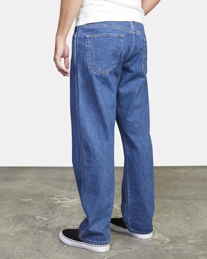 RVCA Denim Americana Relaxed Fit Denim Jeans Blue Collar 8211 Men