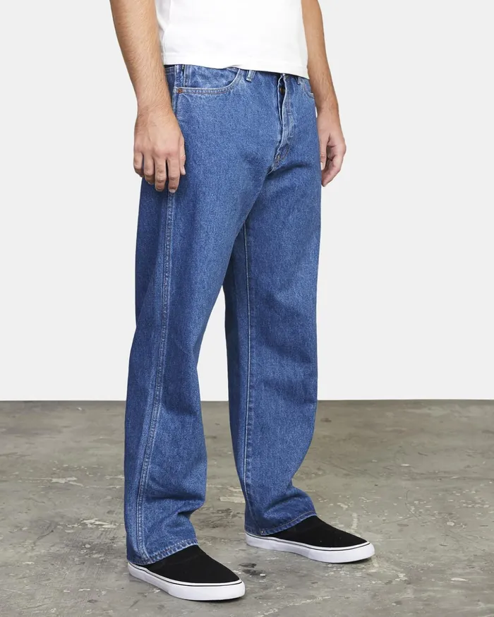 RVCA Denim Americana Relaxed Fit Denim Jeans Blue Collar 8211 Men
