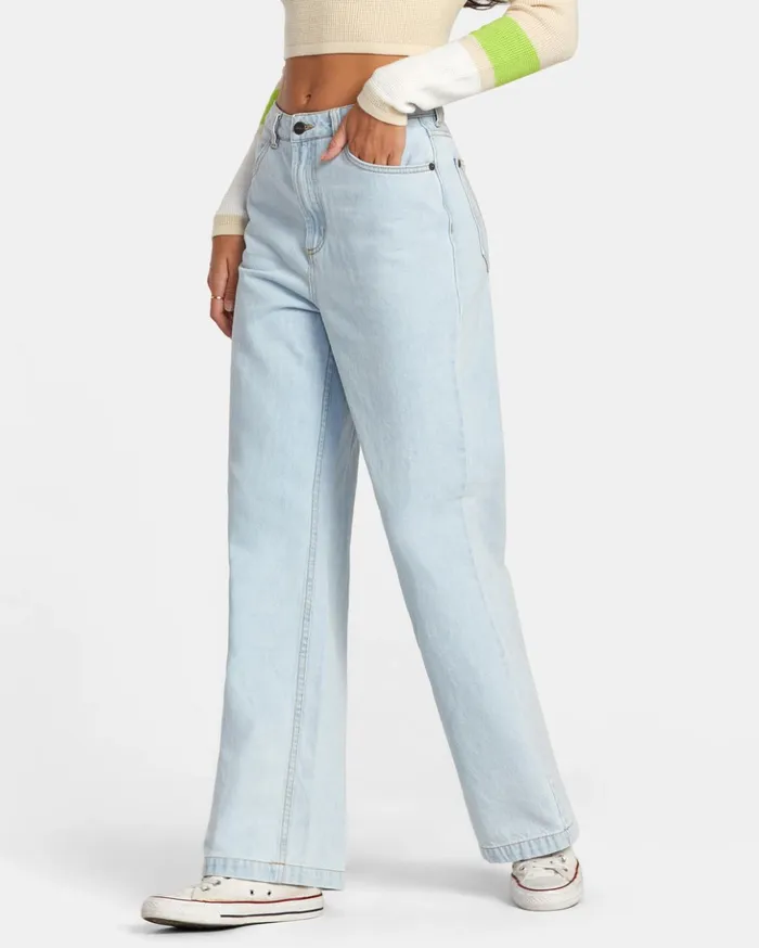 RVCA Denim Coco Denim Jeans Bleach Wash 8211 Women