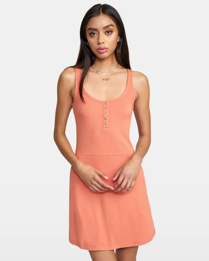 RVCA Dresses Rompers On Repeat Midi Dress Apricot 8211 Women