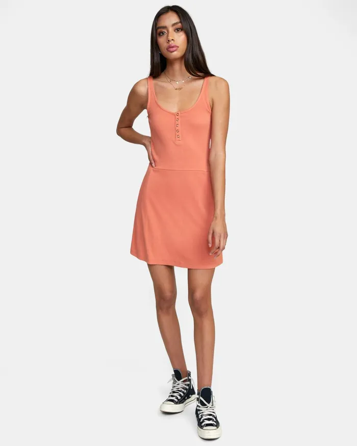 RVCA Dresses Rompers On Repeat Midi Dress Apricot 8211 Women
