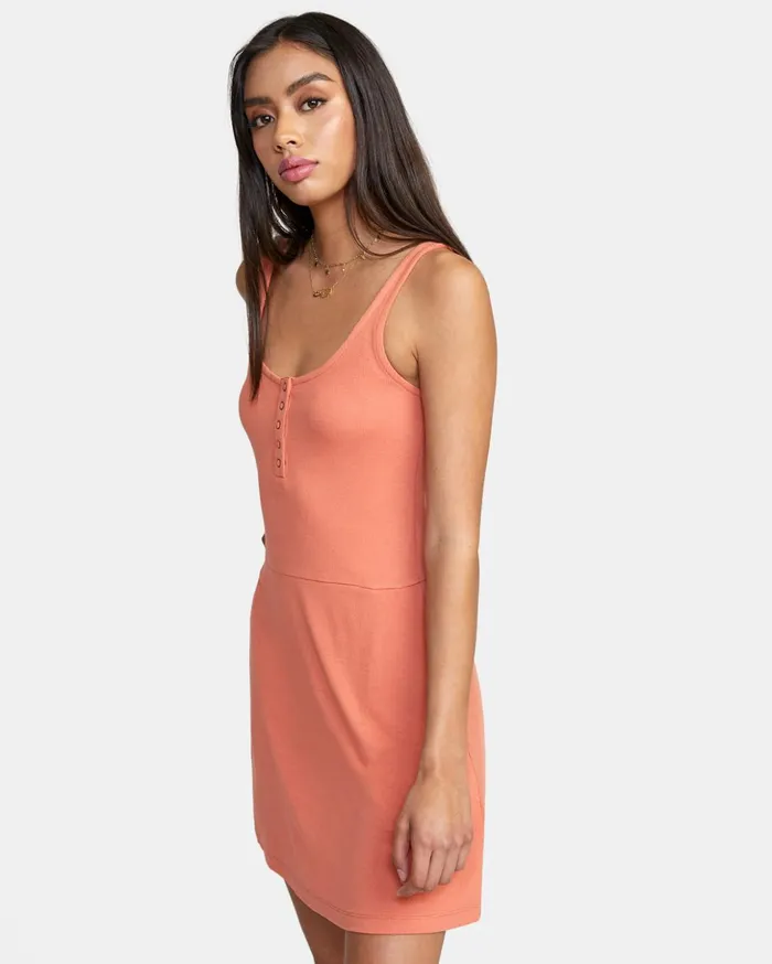 RVCA Dresses Rompers On Repeat Midi Dress Apricot 8211 Women