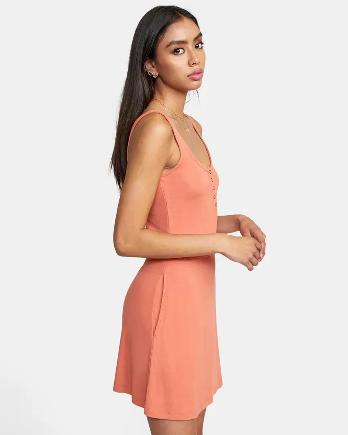 RVCA Dresses Rompers On Repeat Midi Dress Apricot 8211 Women