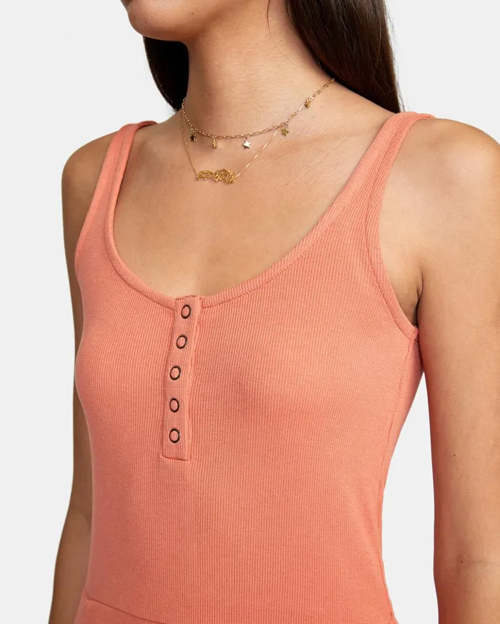 RVCA Dresses Rompers On Repeat Midi Dress Apricot 8211 Women