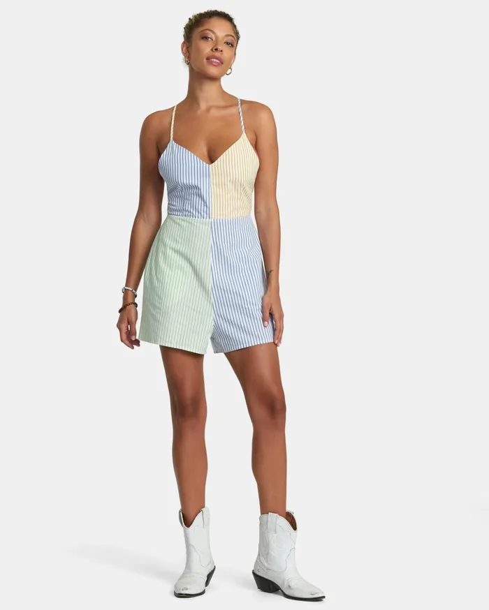 RVCA Dresses Rompers Saturday Romper Multi 8211 Women