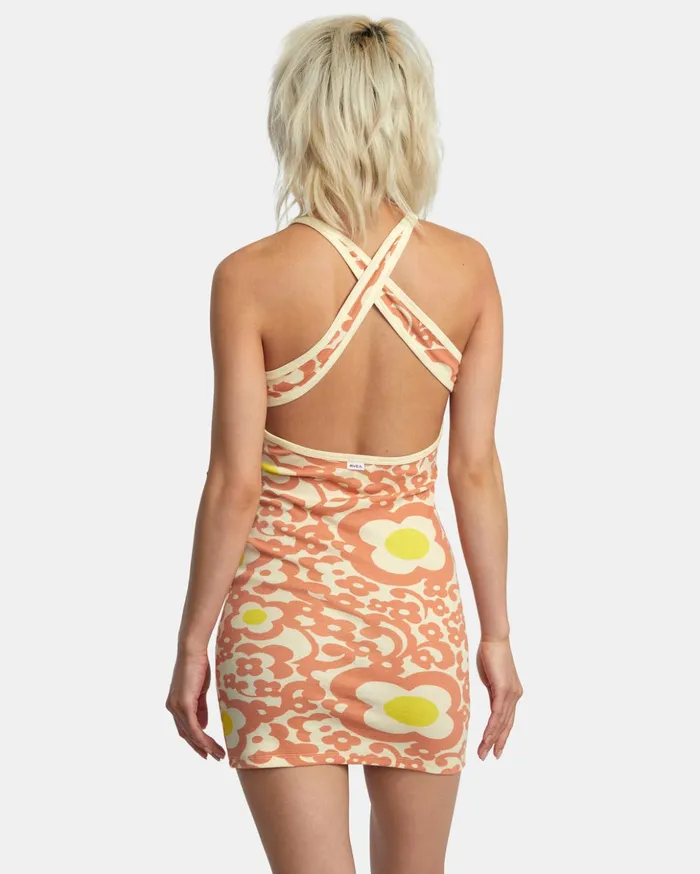 RVCA Dresses Rompers Stunner Rib Knit Dress Lemon 8211 Women