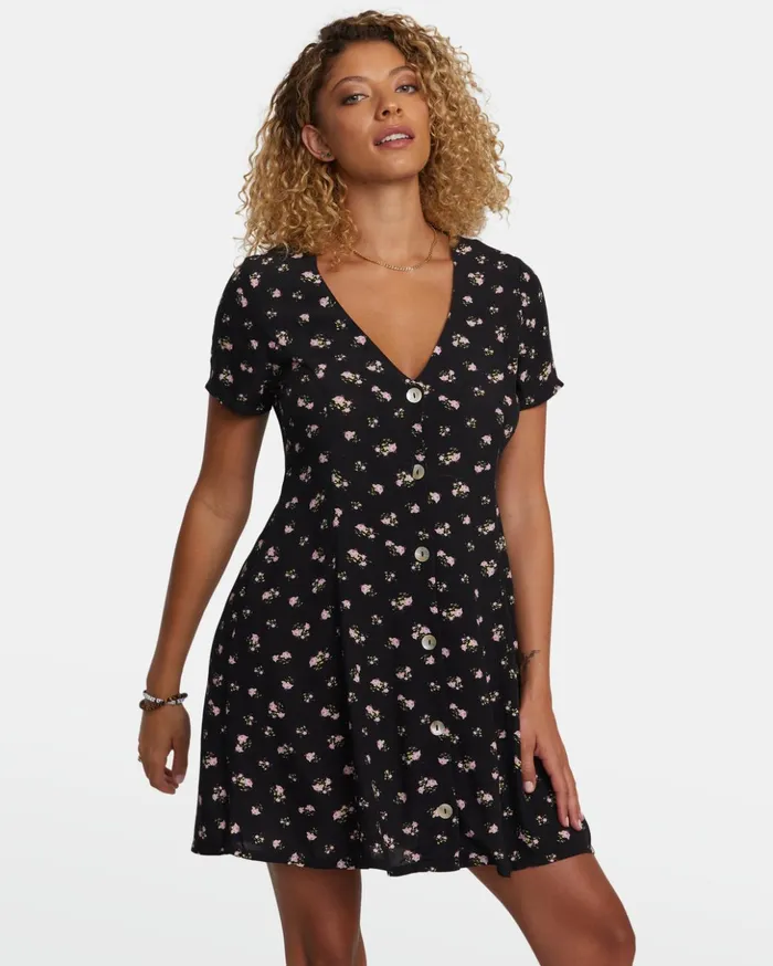 RVCA Dresses Rompers Understated Rose Namajunas Mini Dress Rvca Black 8211 Women RVCA Dresses Rompers Understated Rose Namajunas Mini Dress Rvca Black 8211 Women