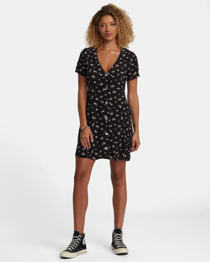 RVCA Dresses Rompers Understated Rose Namajunas Mini Dress Rvca Black 8211 Women RVCA Dresses Rompers Understated Rose Namajunas Mini Dress Rvca Black 8211 Women