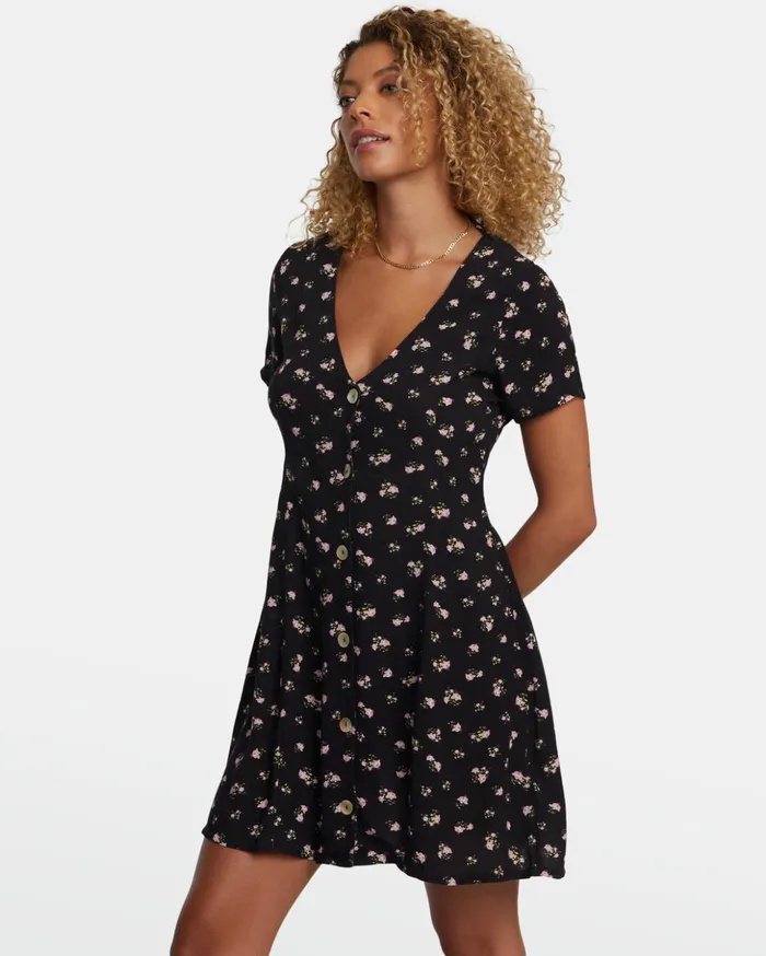 RVCA Dresses Rompers Understated Rose Namajunas Mini Dress Rvca Black 8211 Women RVCA Dresses Rompers Understated Rose Namajunas Mini Dress Rvca Black 8211 Women