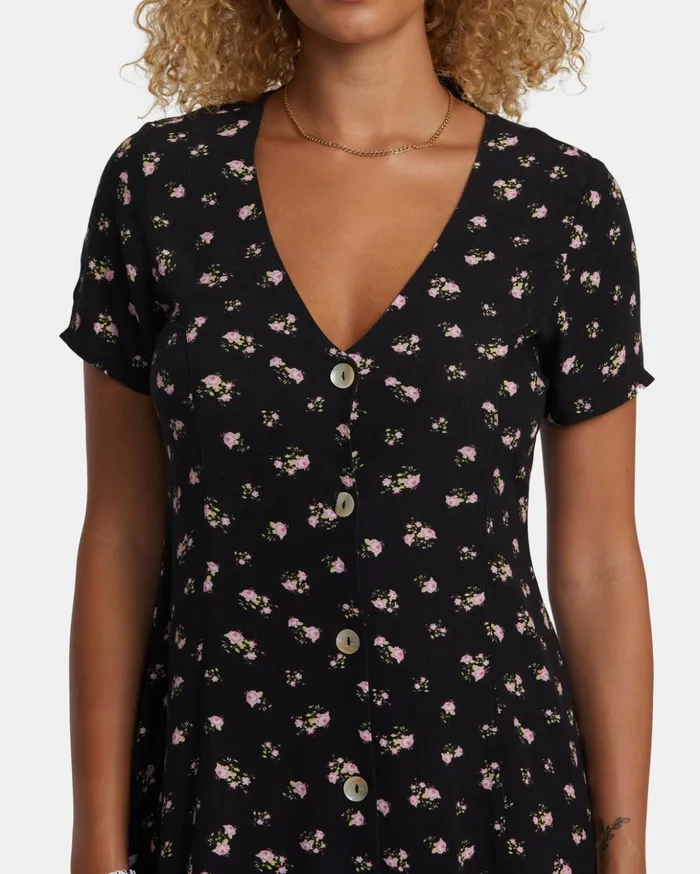 RVCA Dresses Rompers Understated Rose Namajunas Mini Dress Rvca Black 8211 Women RVCA Dresses Rompers Understated Rose Namajunas Mini Dress Rvca Black 8211 Women