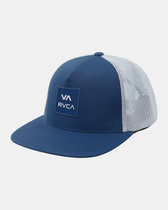 RVCA Hats Beanies All The Way Tech Trucker Hat Slate 8211 Men