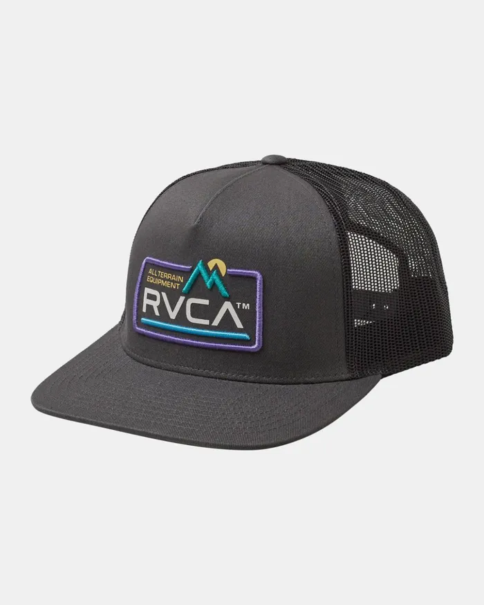 RVCA Hats Beanies Boy039s All Terrain Trucker Hat Charcoal 8211 Boys