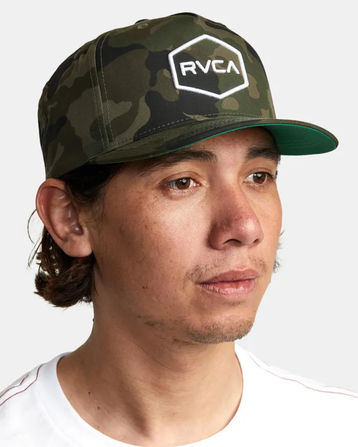 RVCA Hats Beanies Commonwealth Snapback Hat Camo 8211 Men