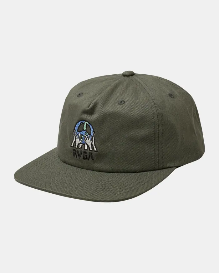 RVCA Hats Beanies Earth Corp Snapback Hat Olive 8211 Men