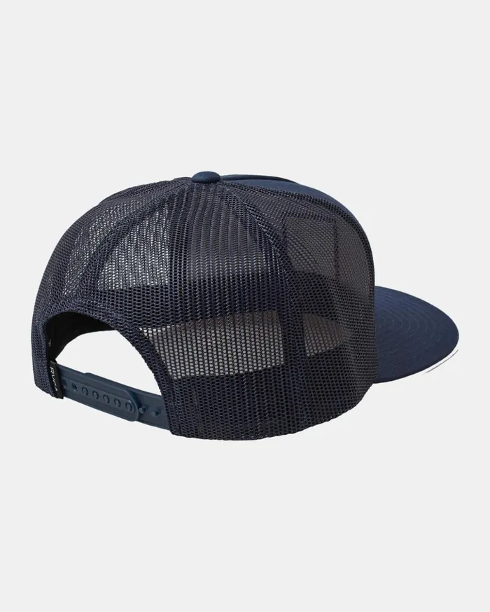 RVCA Hats Beanies VA All The Way Print Trucker Hat Moody Blue 8211 Men