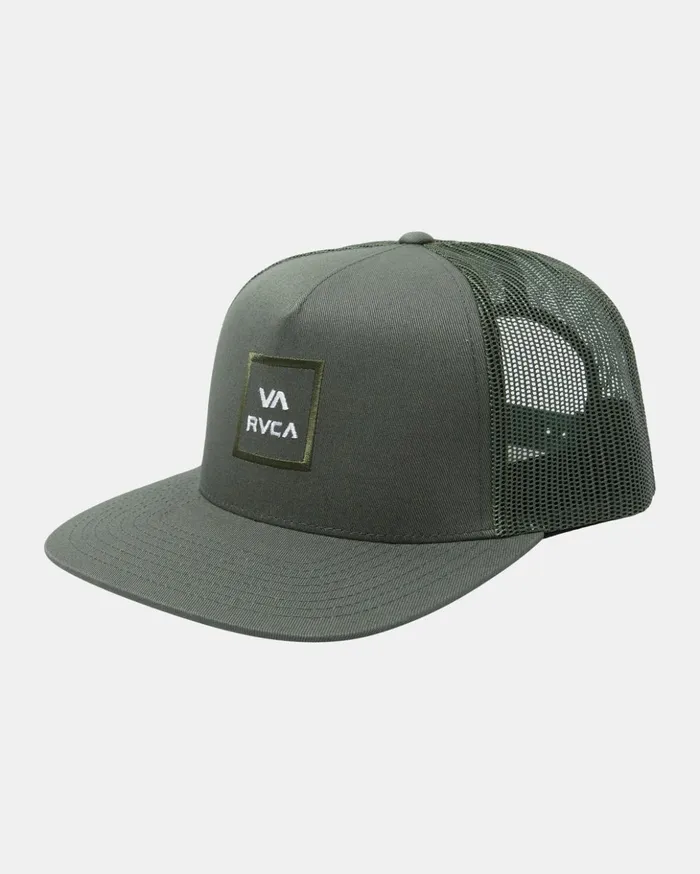 RVCA Hats Beanies VA All The Way Trucker Hat Jade 8211 Men