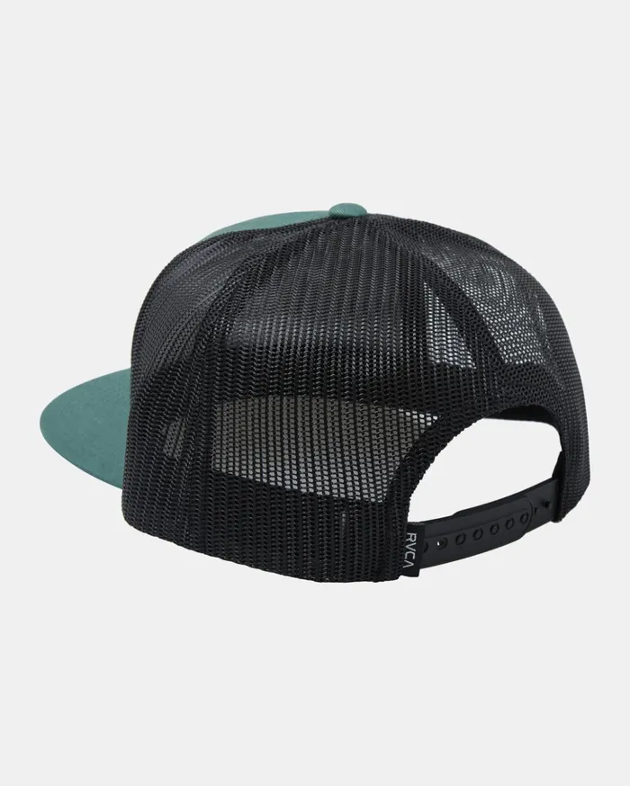 RVCA Hats Beanies VA Atw Embossed Trucker Hat Aloe 8211 Men