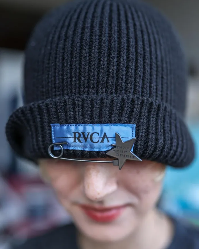 RVCA Hats Spun Spirit Beanie Black 8211 WomenMen