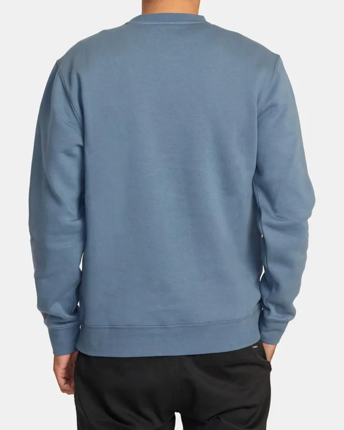 RVCA Hoodies Sweatshirts Big RVCA Crewneck Sweatshirt Industrial Blue 8211 Men RVCA Hoodies Sweatshirts Big RVCA Crewneck Sweatshirt Industrial Blue 8211 Men