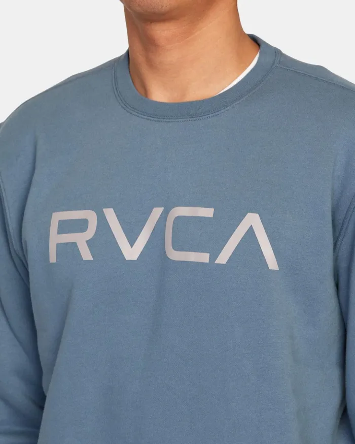 RVCA Hoodies Sweatshirts Big RVCA Crewneck Sweatshirt Industrial Blue 8211 Men RVCA Hoodies Sweatshirts Big RVCA Crewneck Sweatshirt Industrial Blue 8211 Men