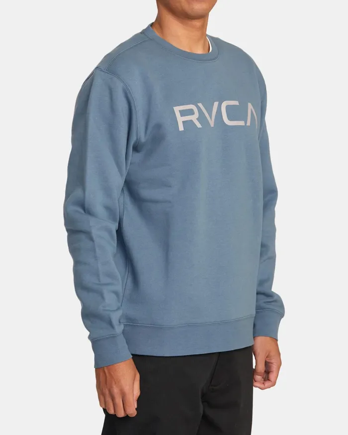 RVCA Hoodies Sweatshirts Big RVCA Crewneck Sweatshirt Industrial Blue 8211 Men RVCA Hoodies Sweatshirts Big RVCA Crewneck Sweatshirt Industrial Blue 8211 Men