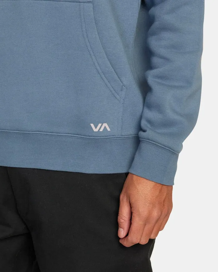 RVCA Hoodies Sweatshirts Big RVCA Pullover Hoodie Industrial Blue 8211 Men