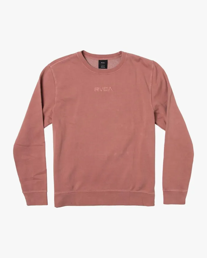 RVCA Hoodies Sweatshirts Tonally Fleece Crewneck Sweatshirt Chai 8211 Men