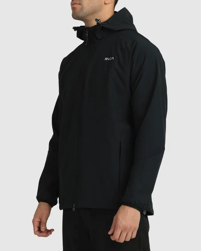 RVCA Jackets VA Windbreaker Jacket Black 8211 Men