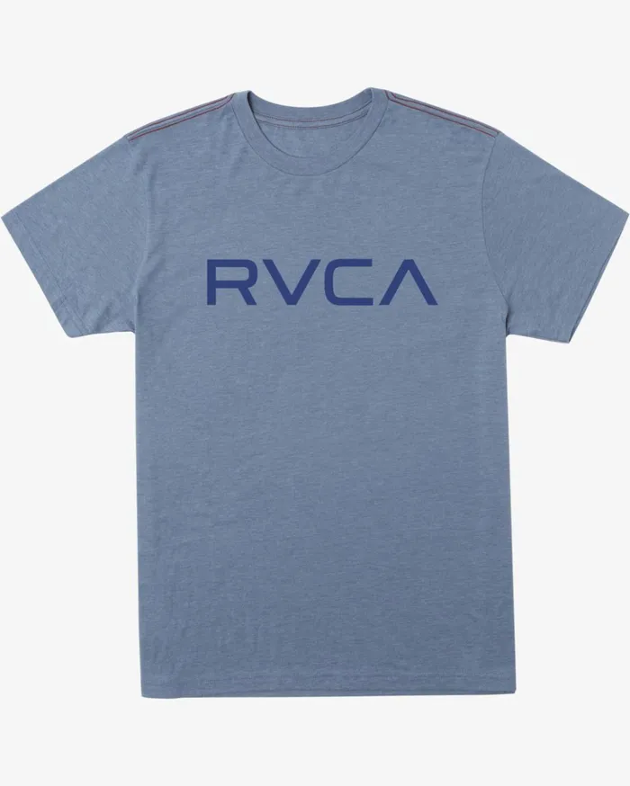 RVCA Short Sleeves Big RVCA Tee Industrial Blue 8211 Men