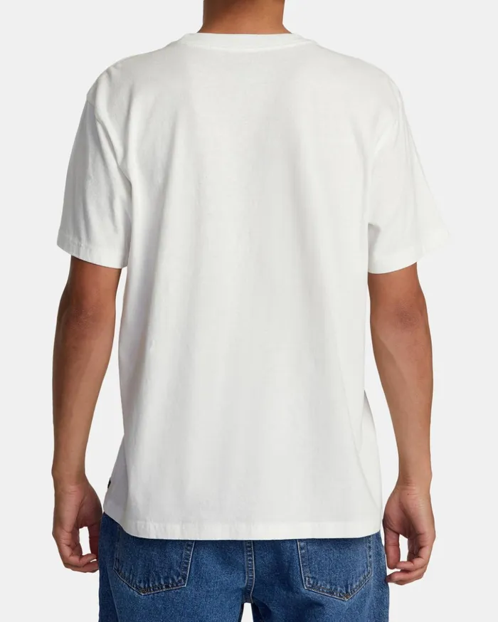 RVCA Short Sleeves Colin Sussingham Float Tee Antique White 8211 Men