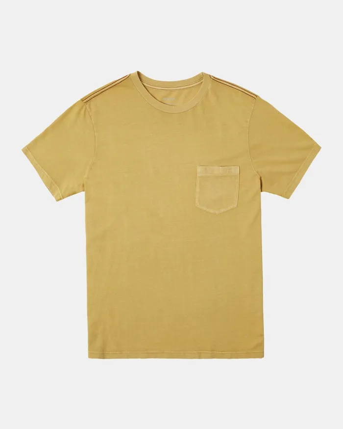 RVCA Short Sleeves PTC II Pigment Tee Southern Moss 8211 Men