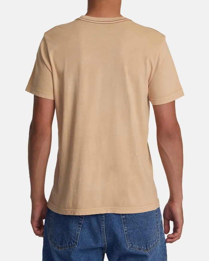 RVCA Short Sleeves PTC II Pigment Tee Southern Moss 8211 Men