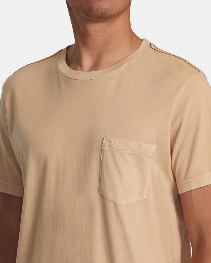 RVCA Short Sleeves PTC II Pigment Tee Southern Moss 8211 Men