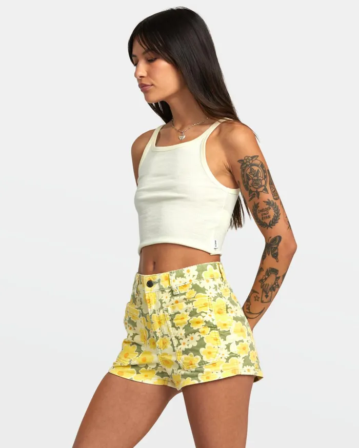 RVCA Shorts Skirts Belle Corduroy Shorts Fern 8211 Women