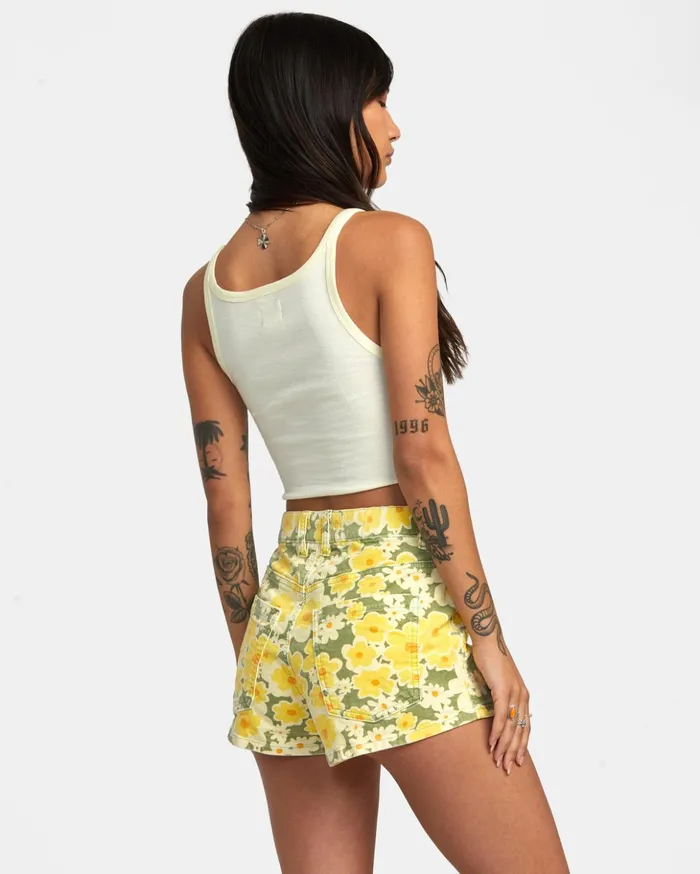 RVCA Shorts Skirts Belle Corduroy Shorts Fern 8211 Women