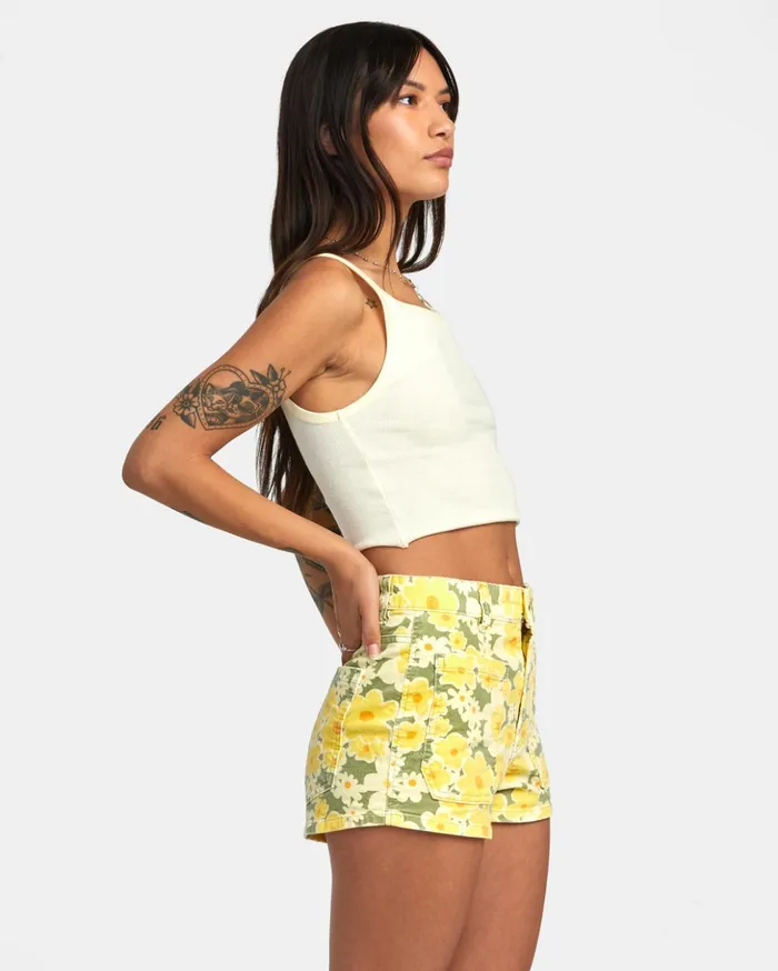RVCA Shorts Skirts Belle Corduroy Shorts Fern 8211 Women