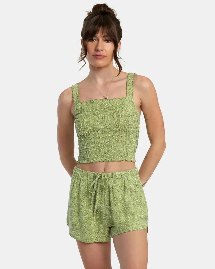 RVCA Shorts Skirts New Yume Drawcord Shorts Fern 8211 Women