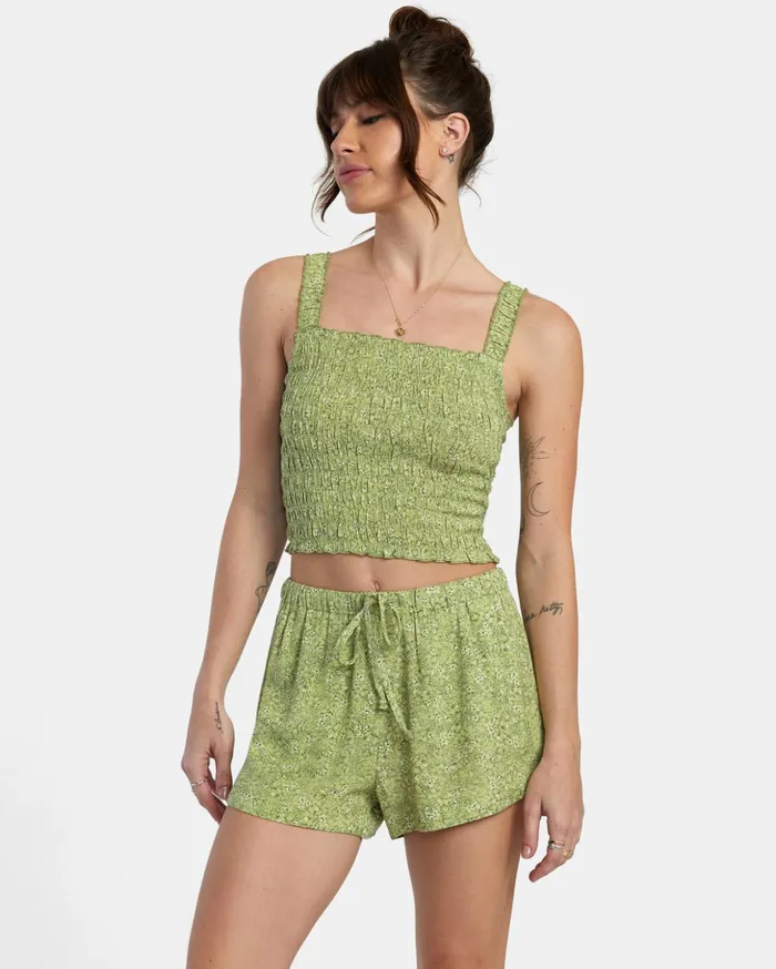RVCA Shorts Skirts New Yume Drawcord Shorts Fern 8211 Women