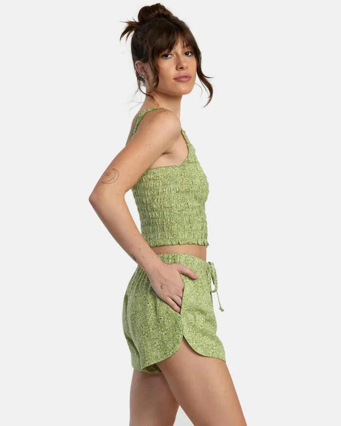 RVCA Shorts Skirts New Yume Drawcord Shorts Fern 8211 Women