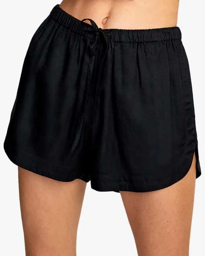 RVCA Shorts Skirts New Yume Elastic Short Black 8211 Women