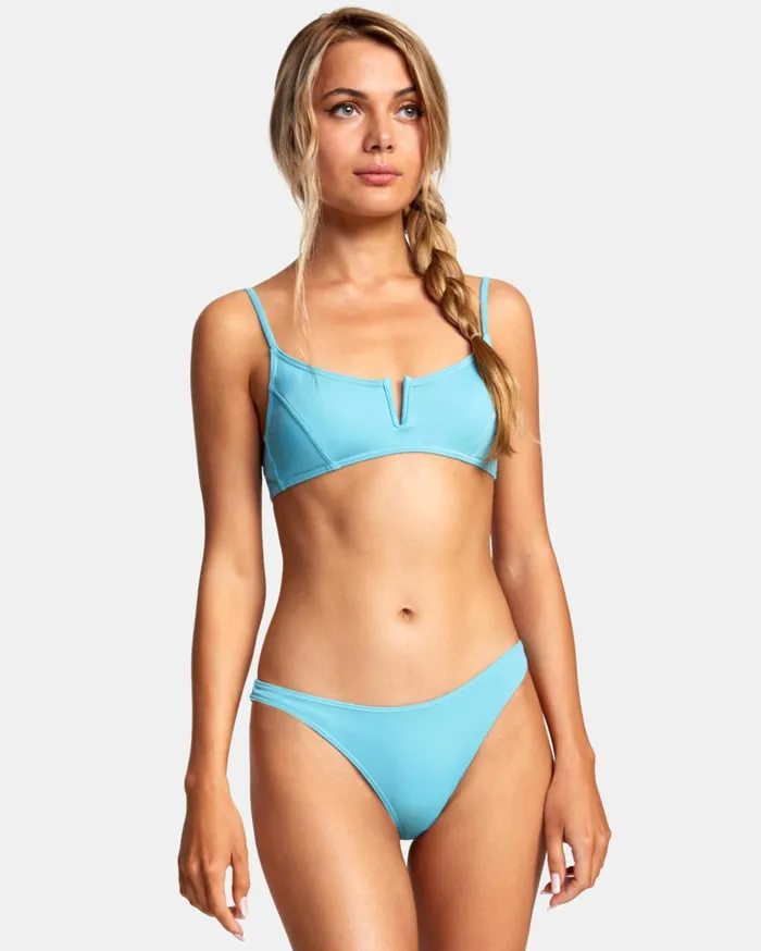 RVCA Swim New Arrivals No Matter VWire Bralette Bikini Top Blue Crest 8211 Women