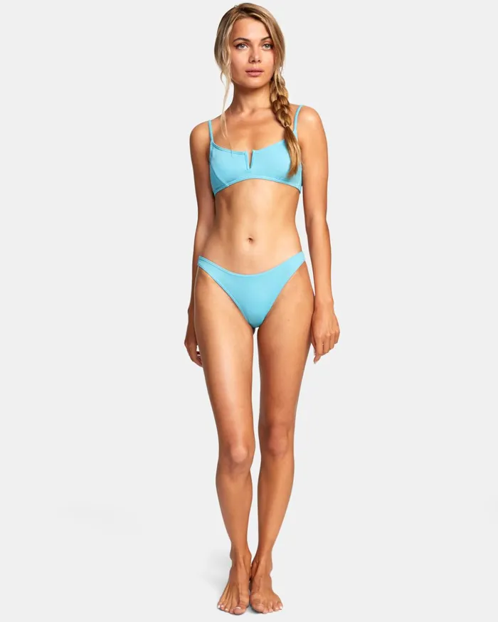 RVCA Swim New Arrivals No Matter VWire Bralette Bikini Top Blue Crest 8211 Women