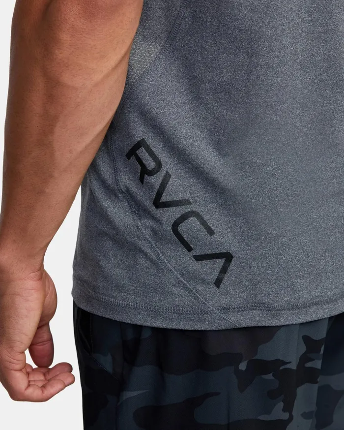 RVCA Tank Tops Sport Vent Tank Top Charcoal Heather 8211 Men