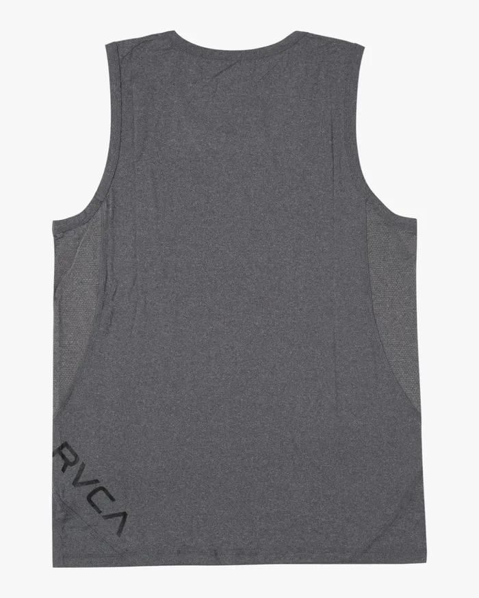 RVCA Tank Tops Sport Vent Tank Top Charcoal Heather 8211 Men