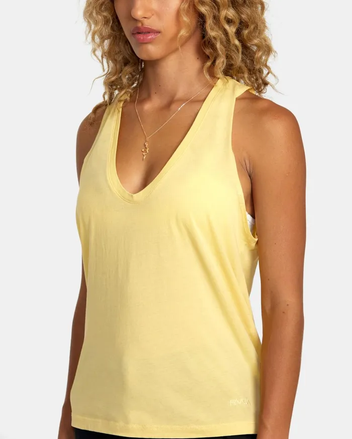 RVCA Tees Tanks Minted Tank Top Golden 8211 Women